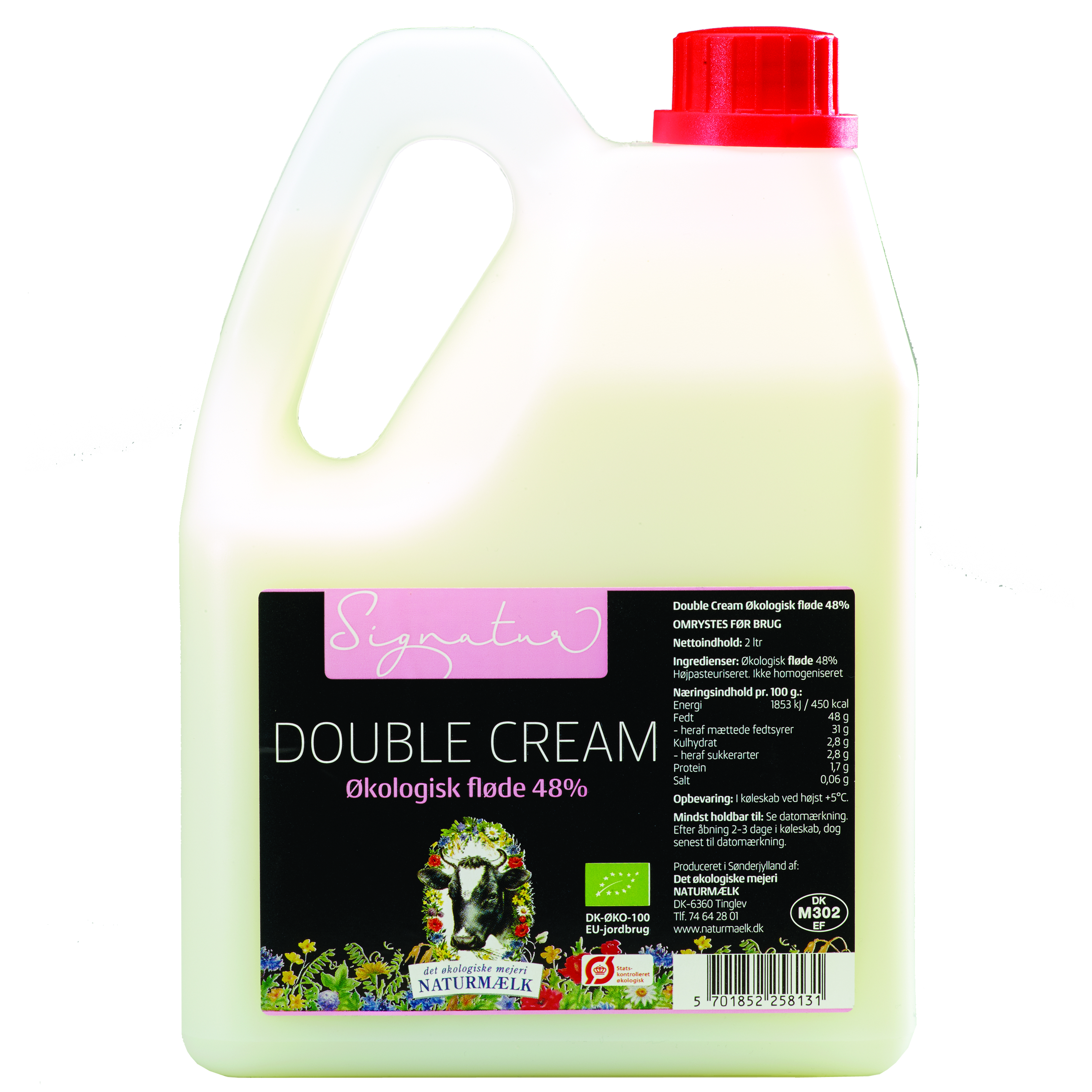 pyramide Bourgogne Selskab Økologisk Double Cream 48% 2L Dunk – naturmælk.dk